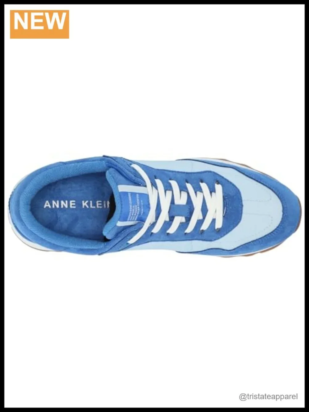 Anne Klein Women's Runner Sneaker Faux Leather Lace-Up Athletic Shoes
